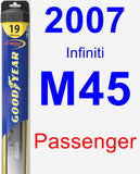 Passenger Wiper Blade for 2007 Infiniti M45 - Hybrid