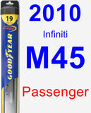 Passenger Wiper Blade for 2010 Infiniti M45 - Hybrid