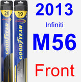 Front Wiper Blade Pack for 2013 Infiniti M56 - Hybrid