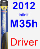 Driver Wiper Blade for 2012 Infiniti M35h - Hybrid