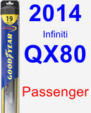 Passenger Wiper Blade for 2014 Infiniti QX80 - Hybrid