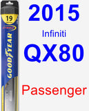 Passenger Wiper Blade for 2015 Infiniti QX80 - Hybrid