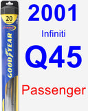 Passenger Wiper Blade for 2001 Infiniti Q45 - Hybrid