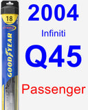 Passenger Wiper Blade for 2004 Infiniti Q45 - Hybrid