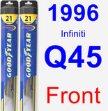 Front Wiper Blade Pack for 1996 Infiniti Q45 - Hybrid