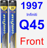 Front Wiper Blade Pack for 1997 Infiniti Q45 - Hybrid