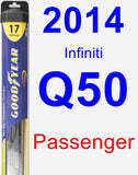 Passenger Wiper Blade for 2014 Infiniti Q50 - Hybrid