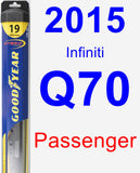 Passenger Wiper Blade for 2015 Infiniti Q70 - Hybrid