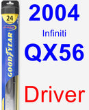 Driver Wiper Blade for 2004 Infiniti QX56 - Hybrid