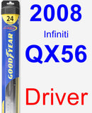 Driver Wiper Blade for 2008 Infiniti QX56 - Hybrid