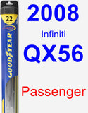 Passenger Wiper Blade for 2008 Infiniti QX56 - Hybrid