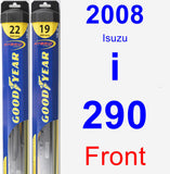 Front Wiper Blade Pack for 2008 Isuzu i-290 - Hybrid