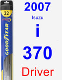 Driver Wiper Blade for 2007 Isuzu i-370 - Hybrid