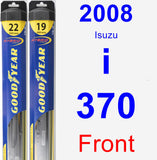 Front Wiper Blade Pack for 2008 Isuzu i-370 - Hybrid