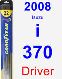 Driver Wiper Blade for 2008 Isuzu i-370 - Hybrid