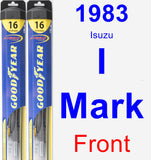 Front Wiper Blade Pack for 1983 Isuzu I-Mark - Hybrid