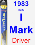 Driver Wiper Blade for 1983 Isuzu I-Mark - Hybrid