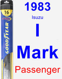 Passenger Wiper Blade for 1983 Isuzu I-Mark - Hybrid