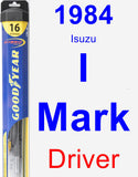 Driver Wiper Blade for 1984 Isuzu I-Mark - Hybrid