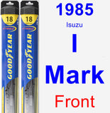 Front Wiper Blade Pack for 1985 Isuzu I-Mark - Hybrid