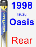 Rear Wiper Blade for 1998 Isuzu Oasis - Hybrid