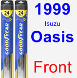 Front Wiper Blade Pack for 1999 Isuzu Oasis - Hybrid