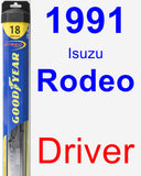 Driver Wiper Blade for 1991 Isuzu Rodeo - Hybrid