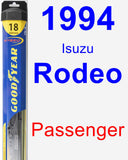 Passenger Wiper Blade for 1994 Isuzu Rodeo - Hybrid