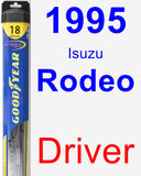 Driver Wiper Blade for 1995 Isuzu Rodeo - Hybrid