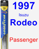 Passenger Wiper Blade for 1997 Isuzu Rodeo - Hybrid