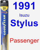 Passenger Wiper Blade for 1991 Isuzu Stylus - Hybrid