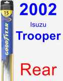 Rear Wiper Blade for 2002 Isuzu Trooper - Hybrid