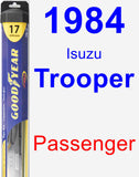 Passenger Wiper Blade for 1984 Isuzu Trooper - Hybrid