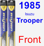 Front Wiper Blade Pack for 1985 Isuzu Trooper - Hybrid