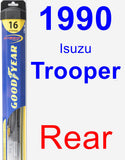 Rear Wiper Blade for 1990 Isuzu Trooper - Hybrid