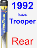 Rear Wiper Blade for 1992 Isuzu Trooper - Hybrid