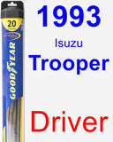 Driver Wiper Blade for 1993 Isuzu Trooper - Hybrid