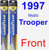 Front Wiper Blade Pack for 1997 Isuzu Trooper - Hybrid