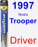 Driver Wiper Blade for 1997 Isuzu Trooper - Hybrid