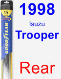 Rear Wiper Blade for 1998 Isuzu Trooper - Hybrid