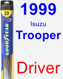 Driver Wiper Blade for 1999 Isuzu Trooper - Hybrid