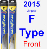 Front Wiper Blade Pack for 2015 Jaguar F-Type - Hybrid