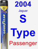 Passenger Wiper Blade for 2004 Jaguar S-Type - Hybrid