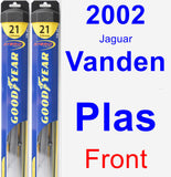 Front Wiper Blade Pack for 2002 Jaguar Vanden Plas - Hybrid