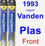 Front Wiper Blade Pack for 1993 Jaguar Vanden Plas - Hybrid