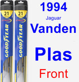 Front Wiper Blade Pack for 1994 Jaguar Vanden Plas - Hybrid