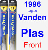 Front Wiper Blade Pack for 1996 Jaguar Vanden Plas - Hybrid