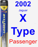 Passenger Wiper Blade for 2002 Jaguar X-Type - Hybrid