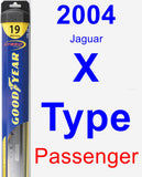 Passenger Wiper Blade for 2004 Jaguar X-Type - Hybrid