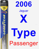 Passenger Wiper Blade for 2006 Jaguar X-Type - Hybrid